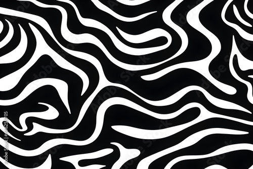 wavy and swirls black and white abstract pattern background background