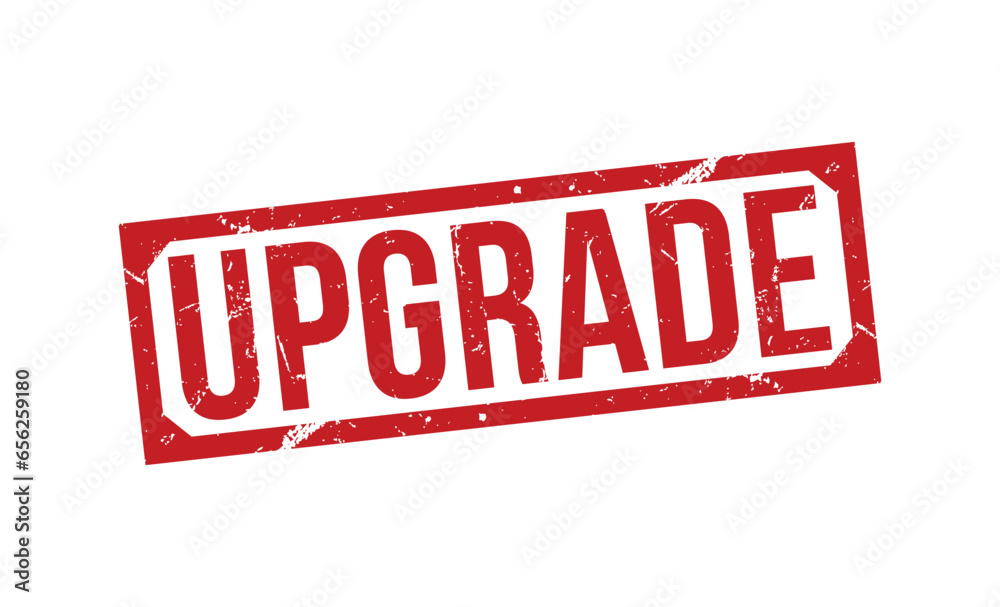 Upgrade Red Rubber Stamp vector design. Upgrade Red Rubber Stamp vector design.