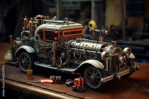 an auto featuring a maintenance system. Generative AI © Emrys