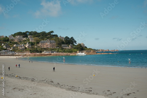 plage de Trestaou à Perros-Guirec - Bretagne - France 