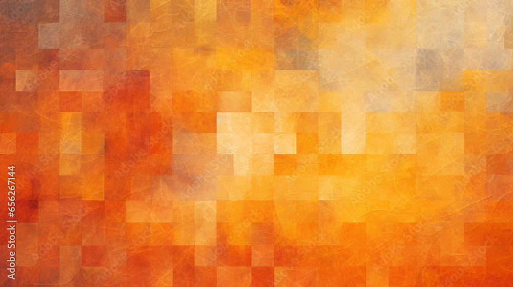 Fiery red orange gold yellow abstract background. in the style of fluid watercolor washes, puzzle-like elements, textured pigment planes, stained glass effect, elongated shapes, aggressive quilting.