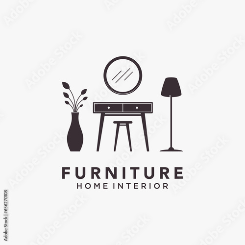Interior furniture logo design