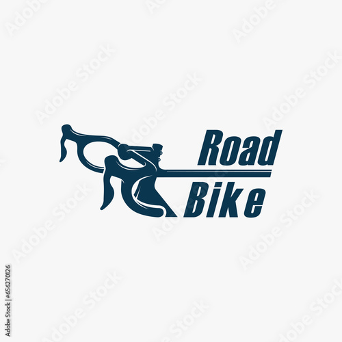 Road bike bicycle logo design