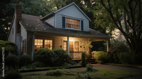 Wallpaper Mural Exterior of a classic and modern house situated in the suburbs of a town or city in the USA Torontodigital.ca