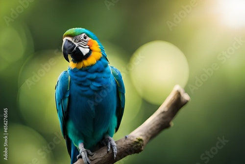 blue and yellow macaw