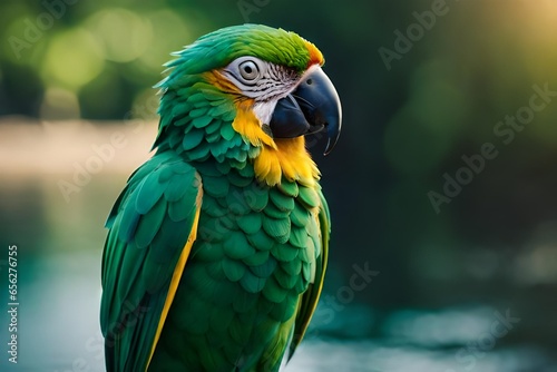 blue and yellow macaw photo