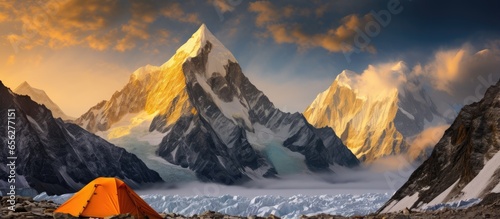 K2 viewable from Concordia Camp Central Karakoram National Park Pakistan photo