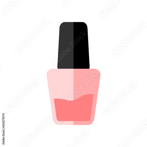 Pink bottle nail polish manicure beauty icon