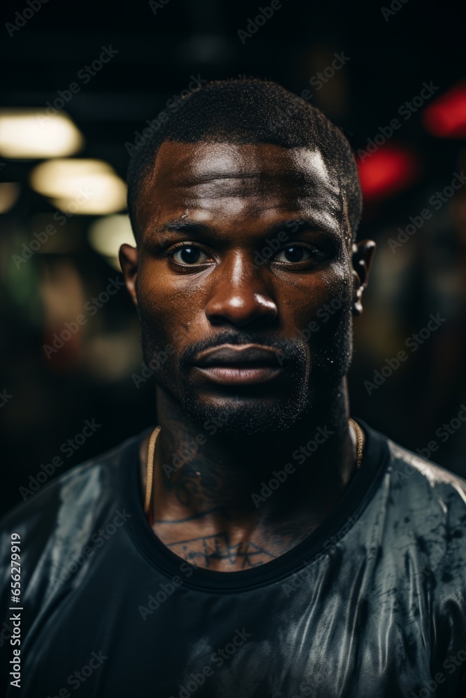 Boxer's cornerman delivering motivational words and encouragement between rounds, Generative AI Boxer's cornerman delivering motivational words and encouragement between rounds, Generative AI