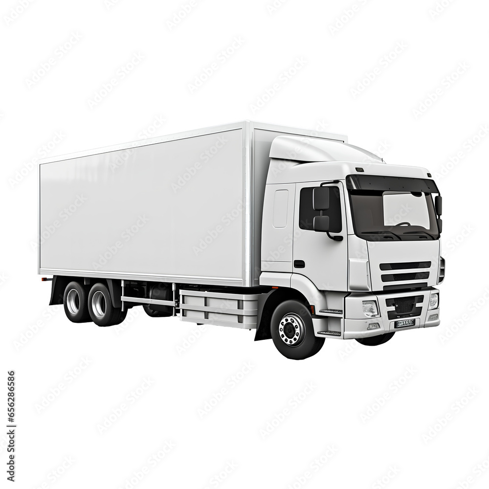 truck isolated on white