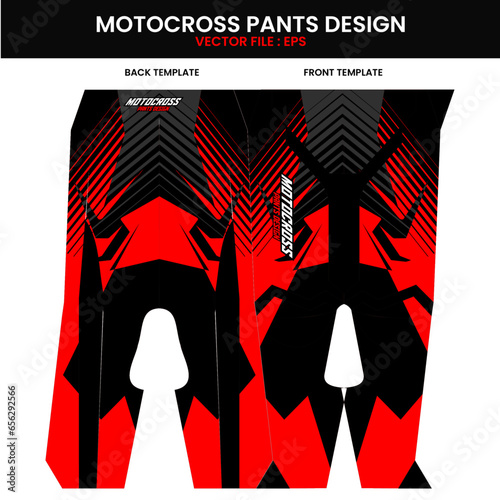 Ready to print motocross pants design. Clothing designs for sublimation printing