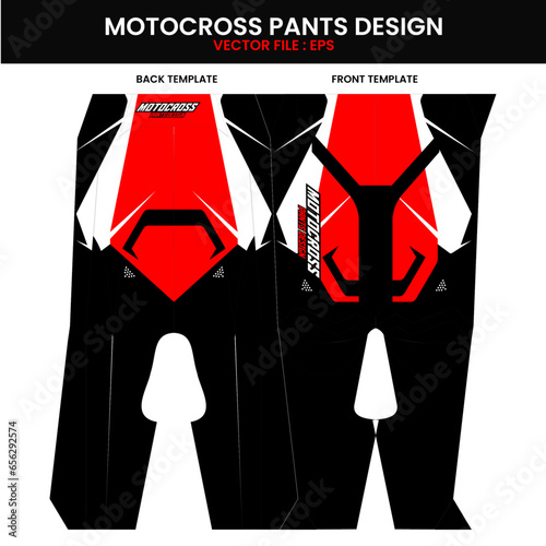 Ready to print motocross pants design. Clothing designs for sublimation printing