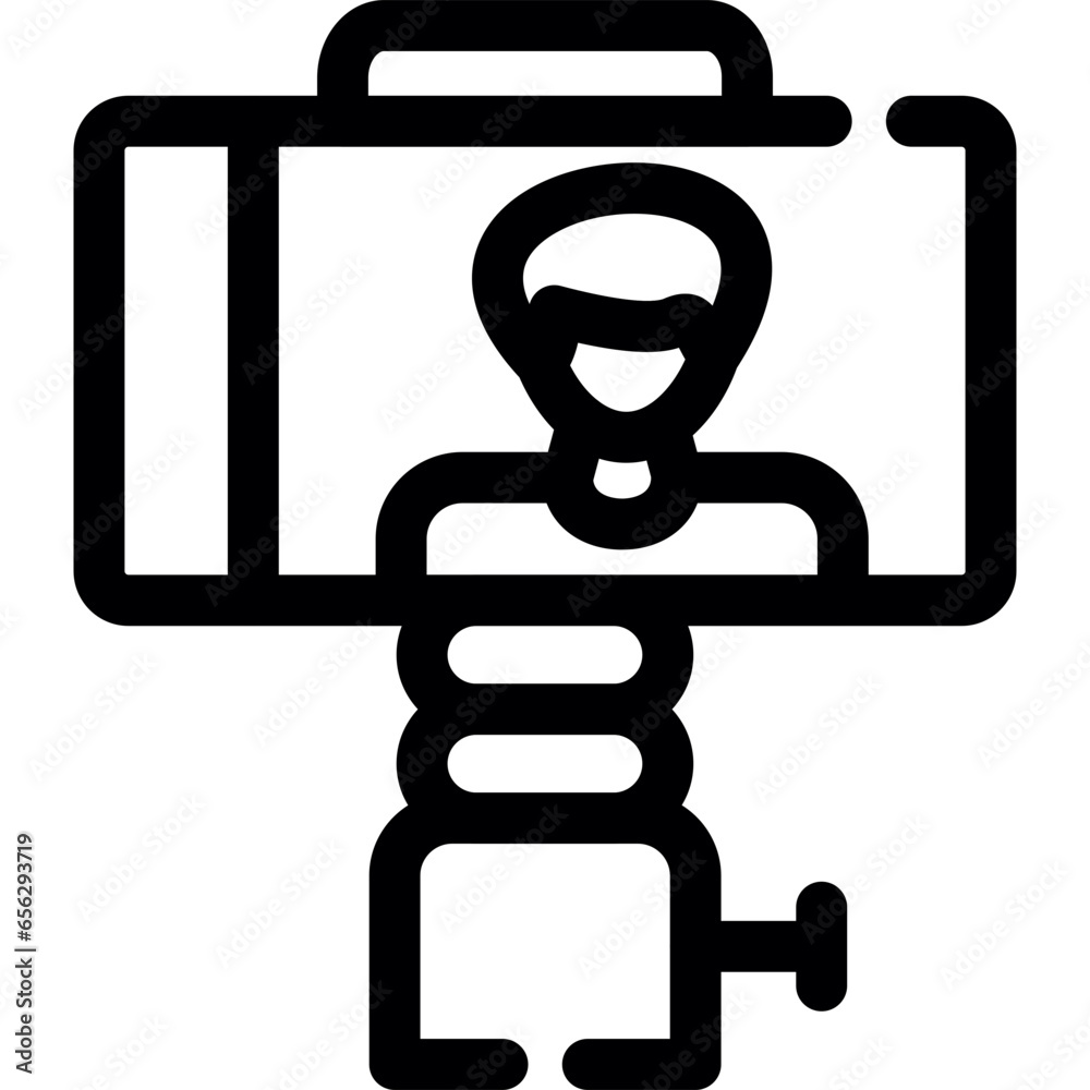 Selfie Stick Icon Selfie Stick Icon