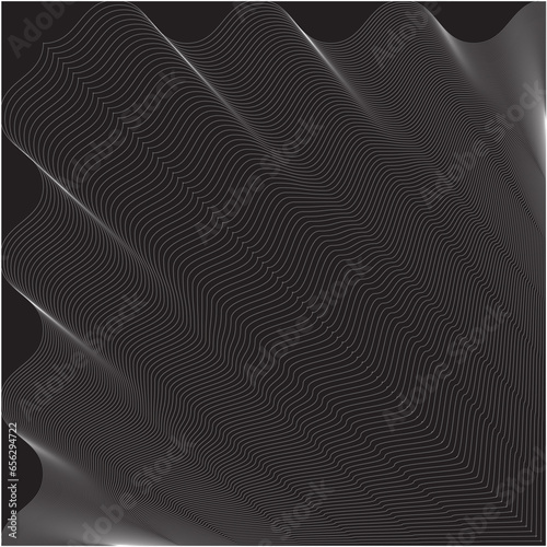 black and white line abstract background