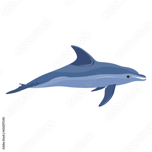 Vector illustration of dolphin fish sea animal. Single or group dolphin with different view. Good use for symbol, logo, mascot, web icon, sticker design, sign, or any design you want. Easy to use.