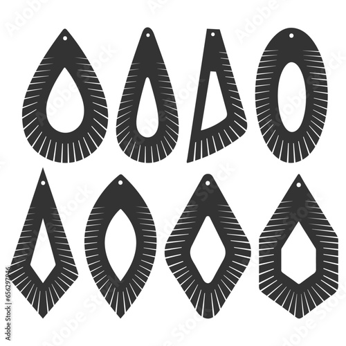 Fringe Earring Templates