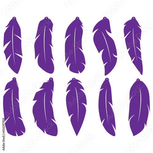 Feather Earring Templates