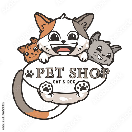 Pet Shop Mascot Logo Template