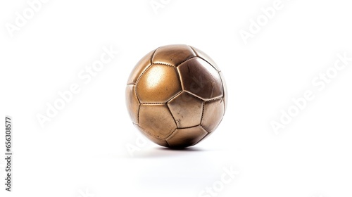 Isolated golden ball on a white background