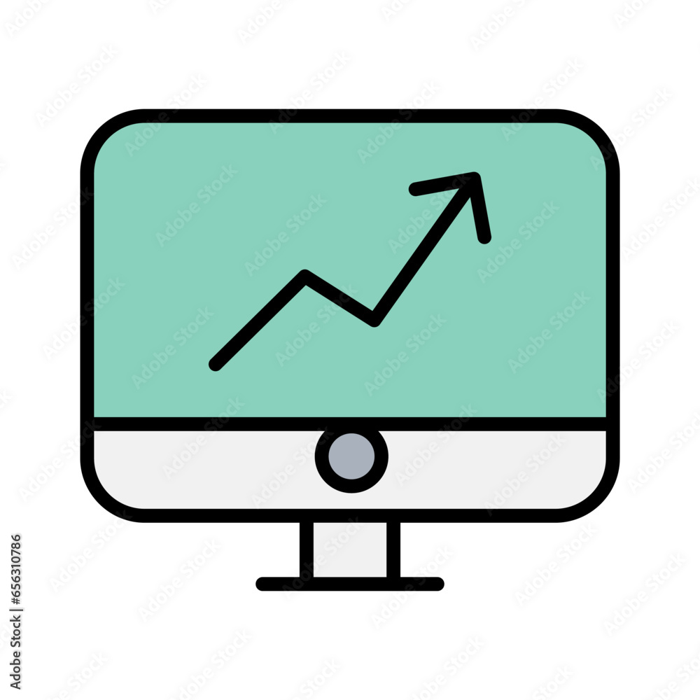 Online investment icon Online investment icon