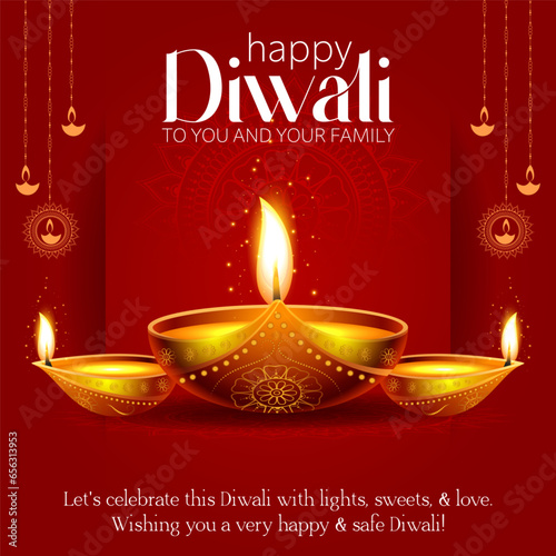 Happy Diwali is the joyous celebration of the Hindu Festival of Lights, marked by vibrant lamps, festive gatherings, and the triumph of light over darkness.