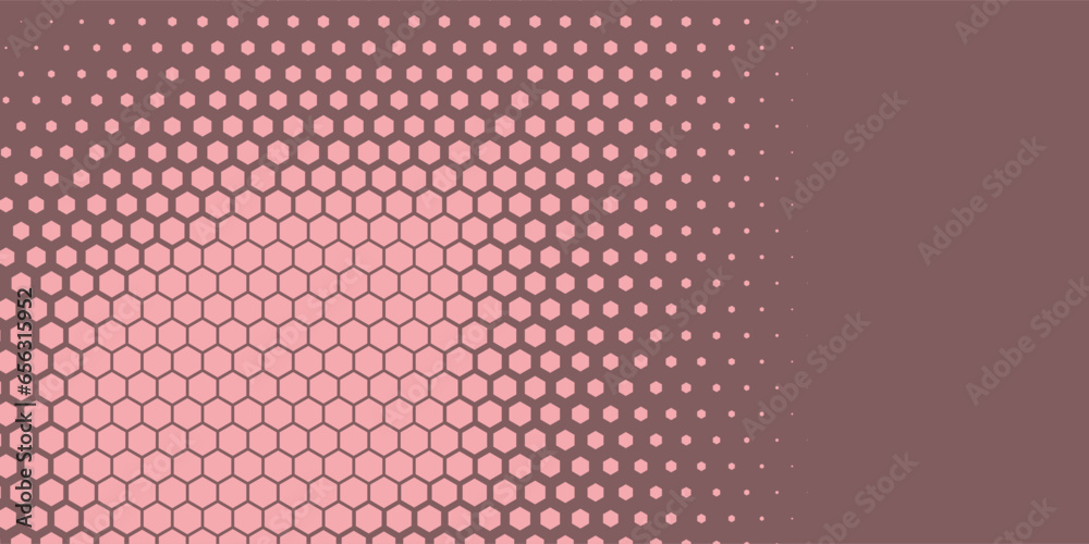 Obraz premium Geometric abstract Hexagon Two Color Background