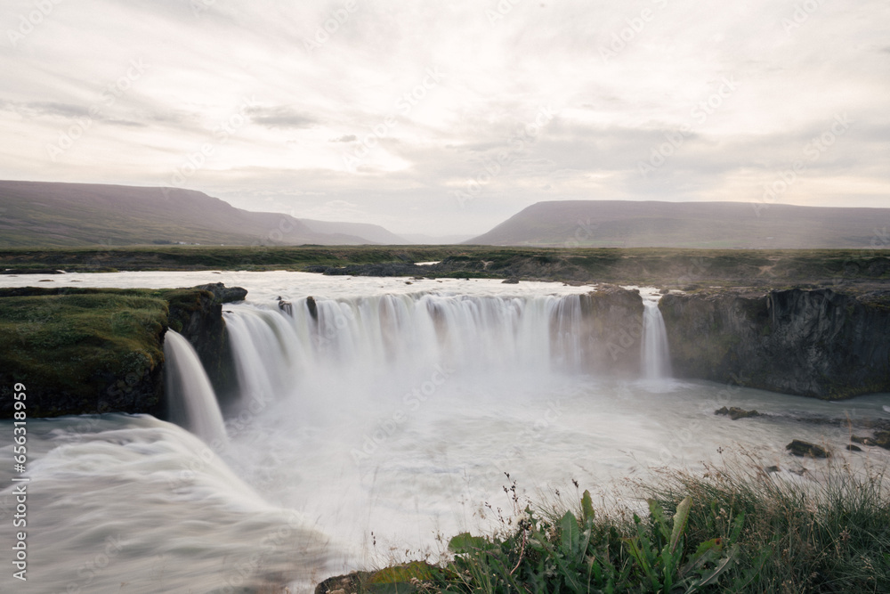 Godafoss, beautifull waterfall in Iceland Godafoss, beautifull waterfall in Iceland