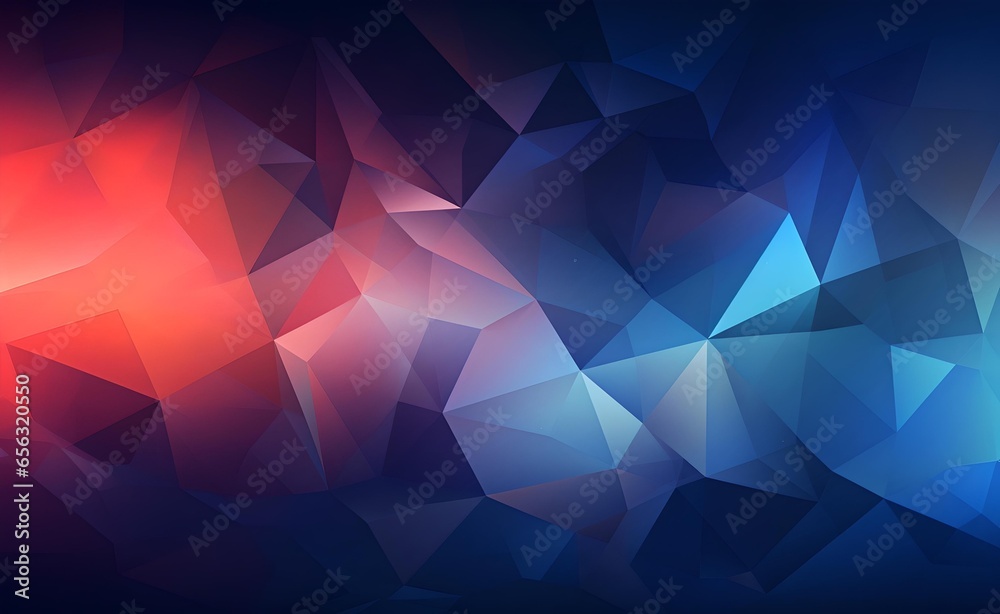 Abstract Geometric Shape in Low Poly Style Futuristic Background Design