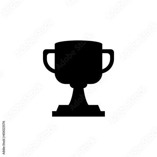 trophy black and white flat icon