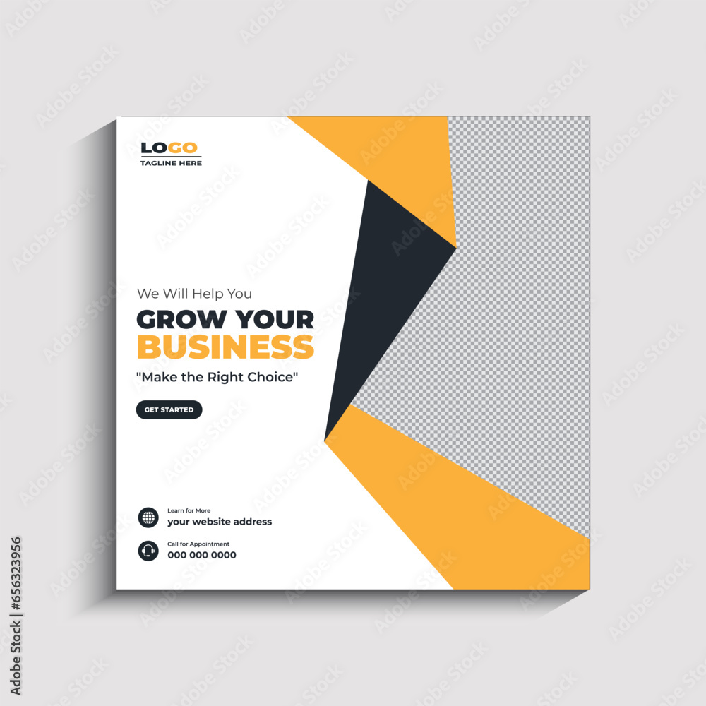 Obraz premium Digital Marketing Agency Social Media Post and Web Banner Template