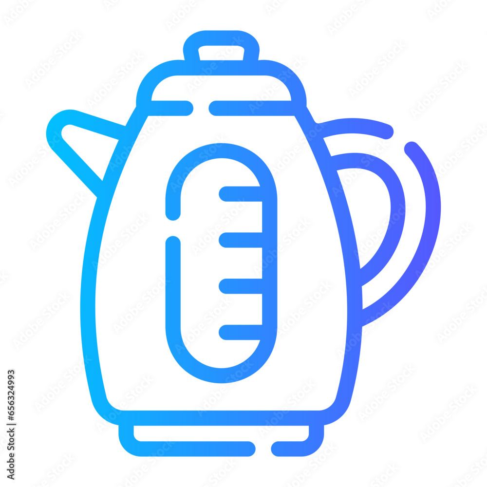 kettle Line Gradient Icon kettle Line Gradient Icon