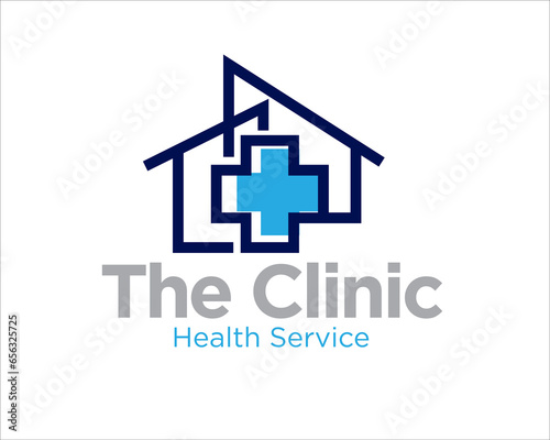 health clinic logo designs for medical service and home clinic