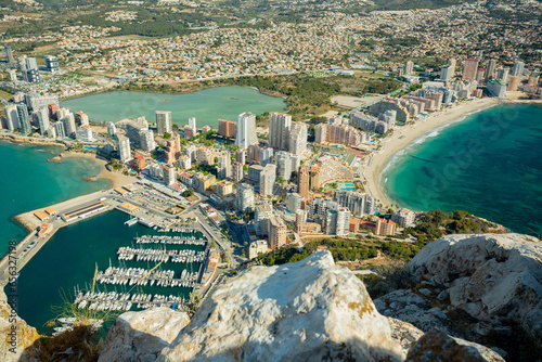 Calpe (Calp), Spain. Penon de Ifach natural park view photo