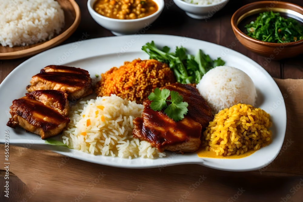 rice with pork rice with pork