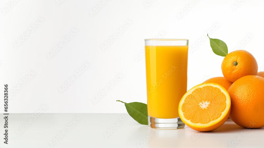 Freshly Squeezed Orange Juice In A Glass