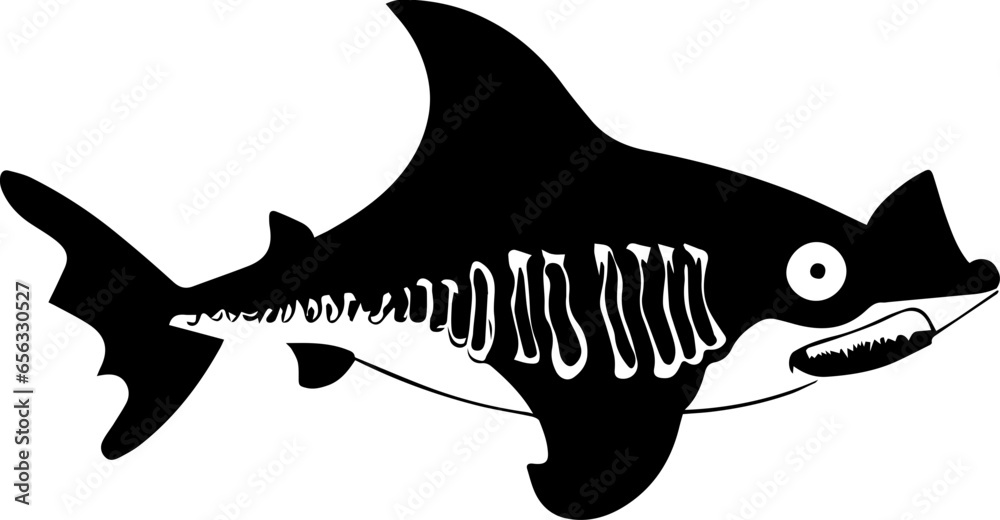 Obraz premium Frilled Shark icon 3