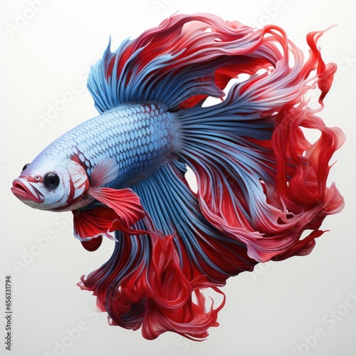 View Betta Fishon A Completely White Background  4, Isolated On White Background, High Quality Photo, Hd photo