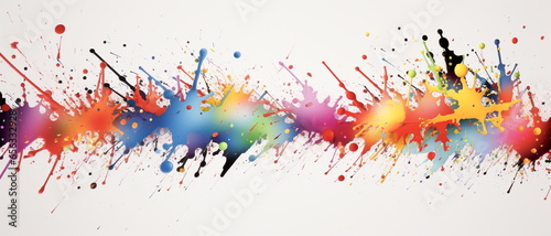 Abstract colorful background with splashes and blots.Texture as background wallpaper Banner with copy space for text