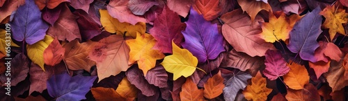 Autumn leaves background  colorful and vibrant pattern of fallen forest foliage