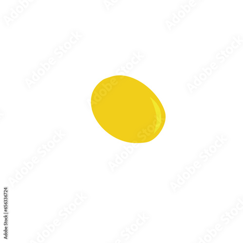 Sunny side up egg vector illustration 