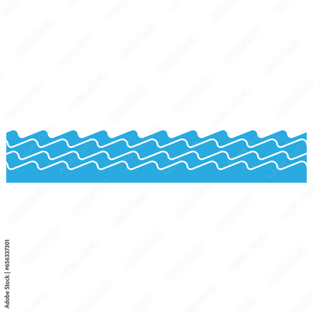 Waves icon vector. Wave illustration sign. ocean symbol. water logo. Waves icon vector. Wave illustration sign. ocean symbol. water logo.