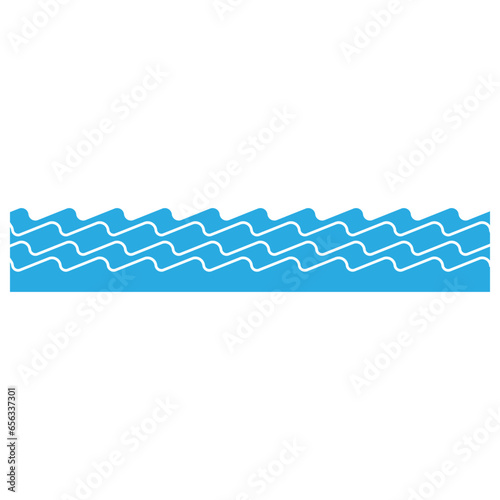 Waves icon vector. Wave illustration sign. ocean symbol. water logo.