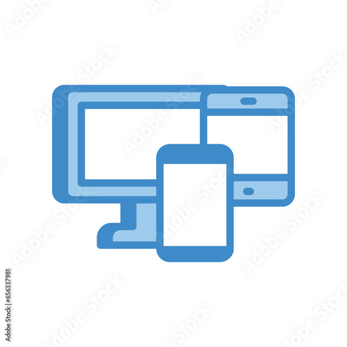 Devices icon vector stock illustration