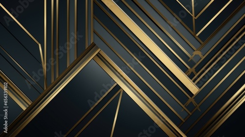 golden deco pattern top view background