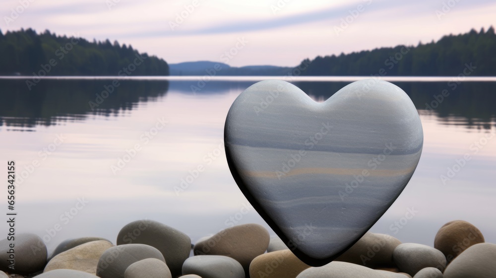 Small Pebble Humility Pebble of Positivity: small heart shaped pebble signifying that small ...