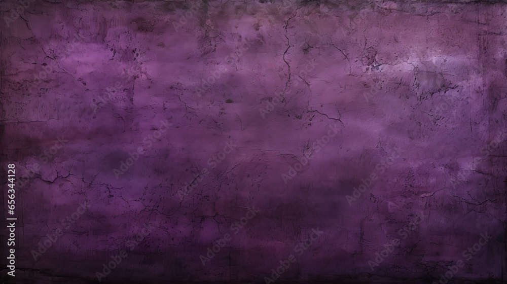 Obraz premium Purple stained grungy background texture with purple flowers