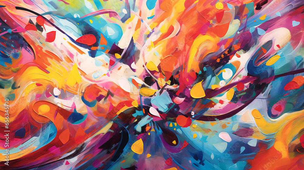 Colorful Chaos Visual representations of a vibrant and energetic