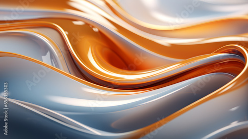 Abstract three-dimensional artliquid metalssynchromism wave background wall paper