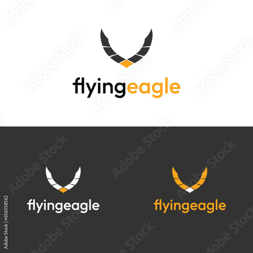Fototapeta Naklejka Na Ścianę i Meble -  Flying Eagle Abstract creative logo design 