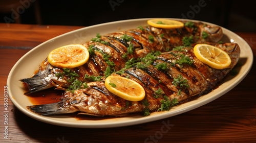 Juicy Grilled Fish Barbacue Sauce